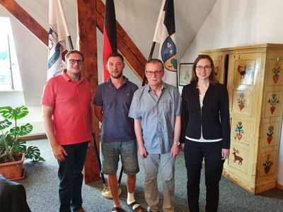V.l.n.r.: Holger Schröder, Daniel Bender, Andreas Wirth und Dominique Odar