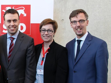 Finanz- und Wirtschaftsminister Nils Schmid, Dr. Andrea Schröder-Ritzrau, Dr. Lars Castellucci