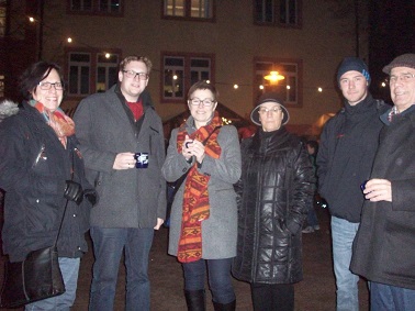 Von links nach rechts: Die ehemalige Gemeinderätin Karin Hassfeld, Holger Schröder, Dr. Andrea Schröder-Ritzrau, Ortsver